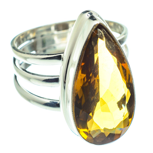 Mandarin Citrine Rings handcrafted by Ana Silver Co - RING60187