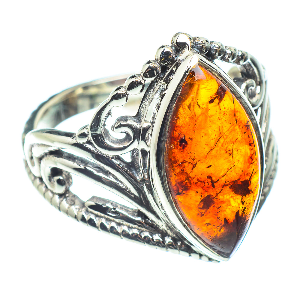 Baltic Amber Rings handcrafted by Ana Silver Co - RING60192