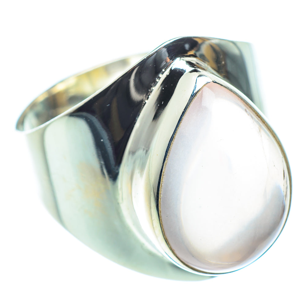 Rose Quartz Rings handcrafted by Ana Silver Co - RING60199