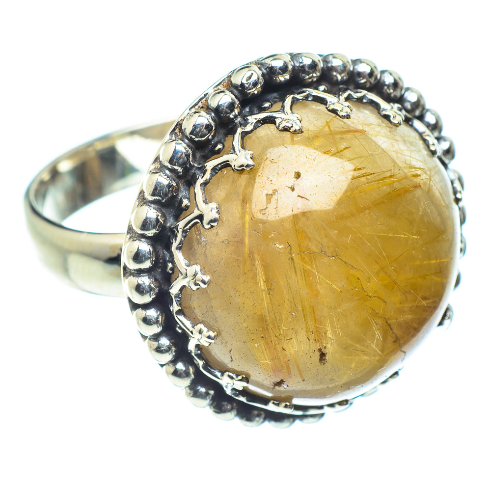 Rutilated Quartz Rings handcrafted by Ana Silver Co - RING60204