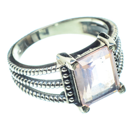 Rose Quartz Rings handcrafted by Ana Silver Co - RING60205