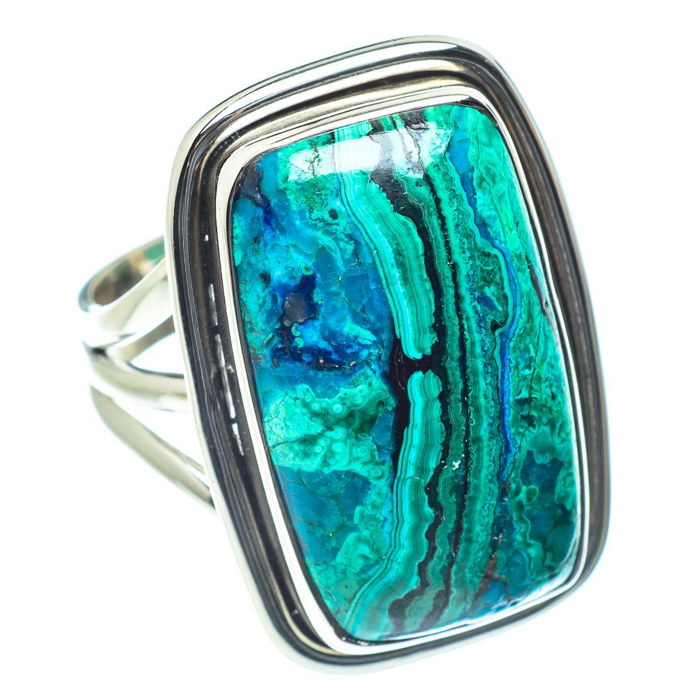 Chrysocolla Rings handcrafted by Ana Silver Co - RING60207