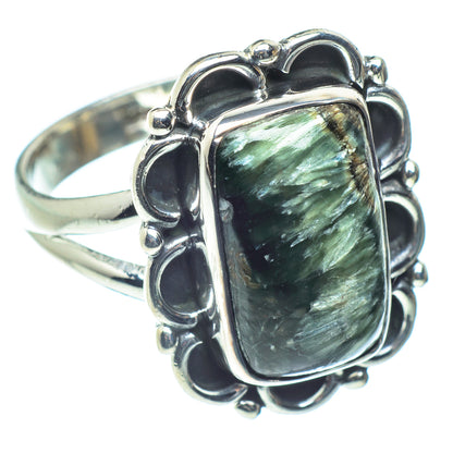 Seraphinite Rings handcrafted by Ana Silver Co - RING60211