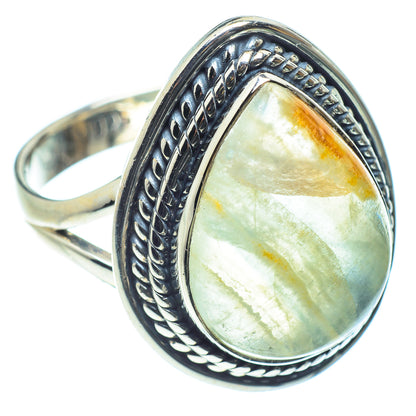 Green Fluorite Rings handcrafted by Ana Silver Co - RING60213