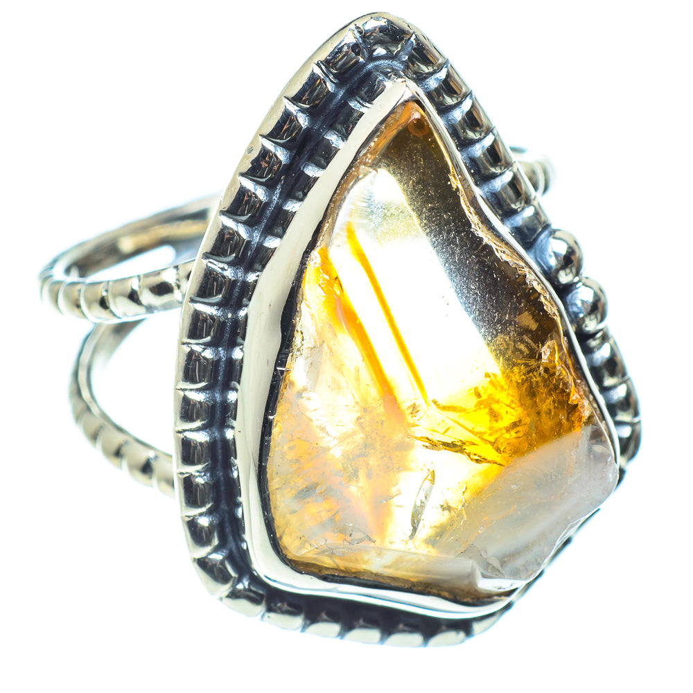 Citrine Rings handcrafted by Ana Silver Co - RING60214