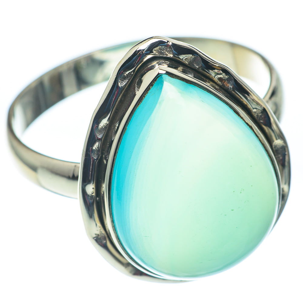 Aqua Chalcedony Rings handcrafted by Ana Silver Co - RING60218