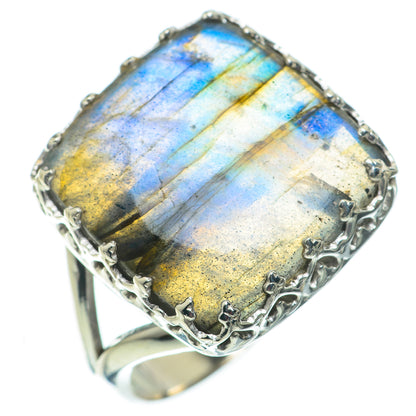 Labradorite Rings handcrafted by Ana Silver Co - RING60221