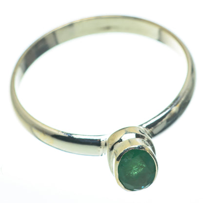Zambian Emerald Rings handcrafted by Ana Silver Co - RING60226