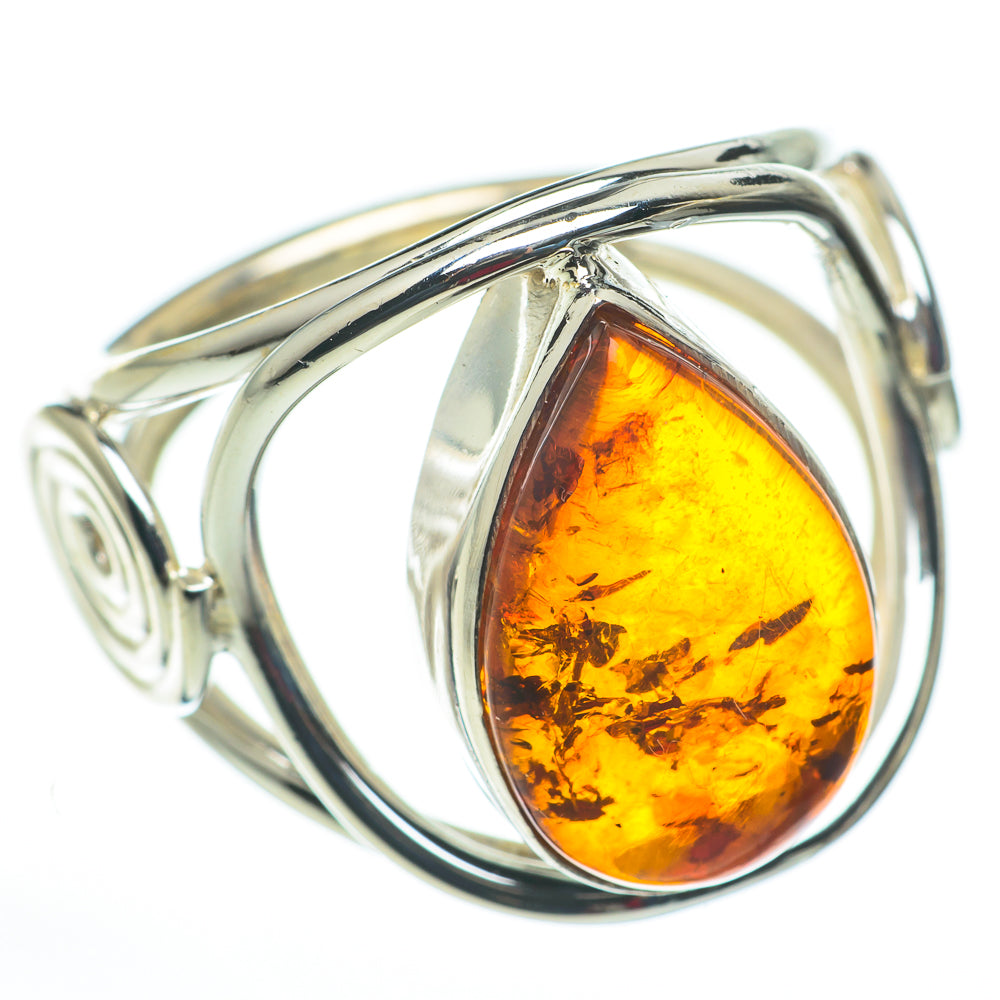 Baltic Amber Rings handcrafted by Ana Silver Co - RING60232