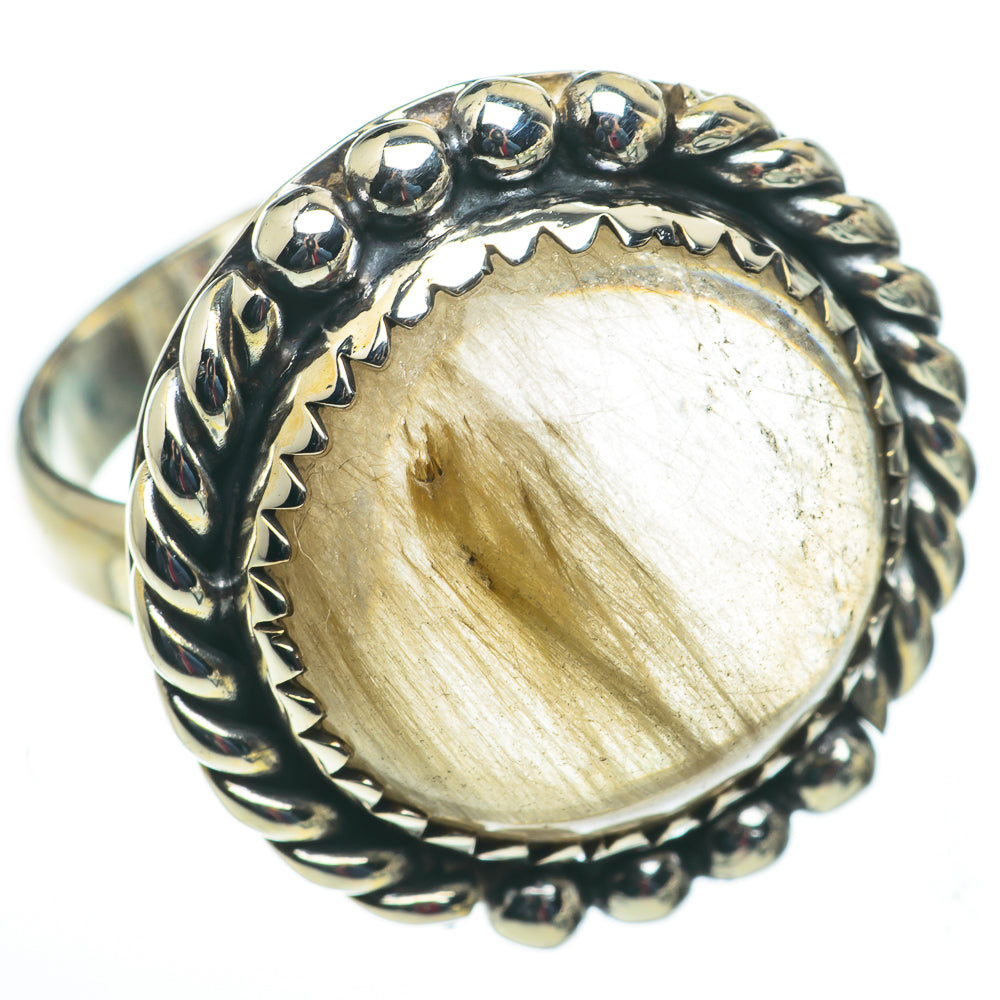 Rutilated Quartz Rings handcrafted by Ana Silver Co - RING60244