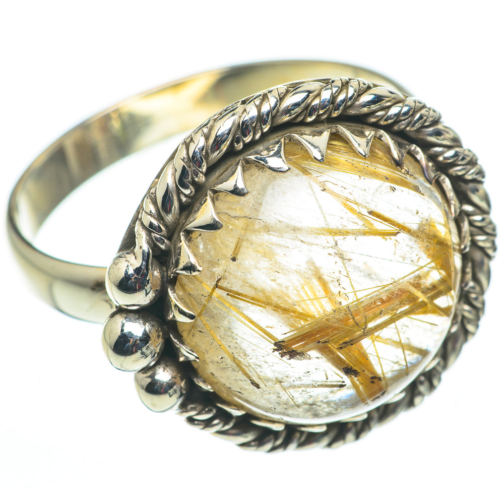 Rutilated Quartz Rings handcrafted by Ana Silver Co - RING60245