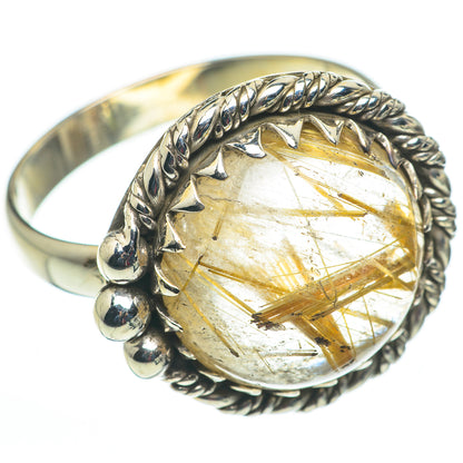 Rutilated Quartz Rings handcrafted by Ana Silver Co - RING60245