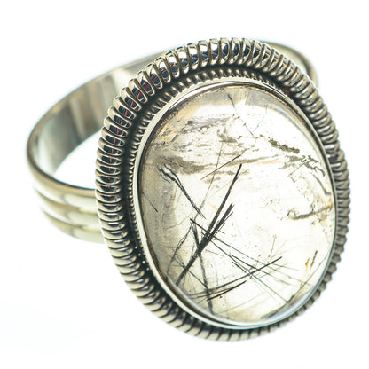 Tourmalinated Quartz Rings handcrafted by Ana Silver Co - RING60249