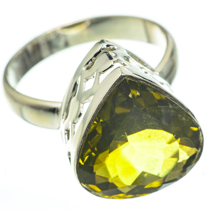 Olive Quartz Rings handcrafted by Ana Silver Co - RING60256