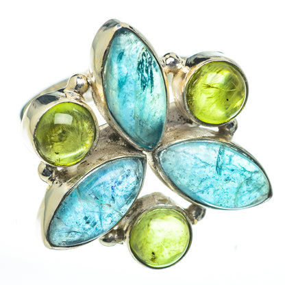 Blue Fluorite Rings handcrafted by Ana Silver Co - RING60258