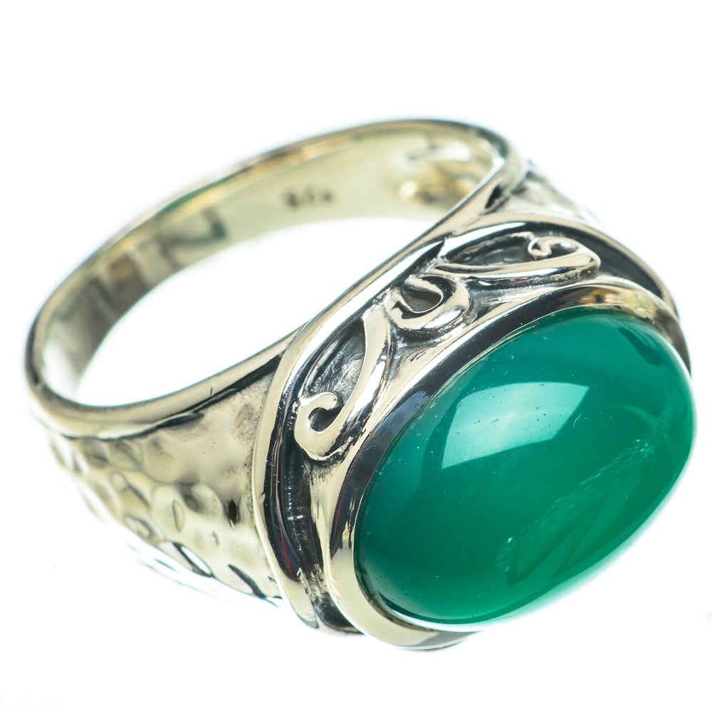 Green Onyx Rings handcrafted by Ana Silver Co - RING60267
