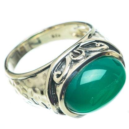 Green Onyx Rings handcrafted by Ana Silver Co - RING60267