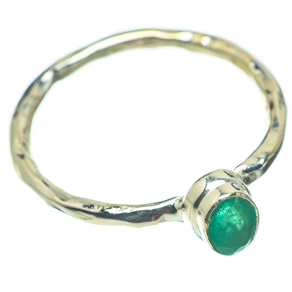 Zambian Emerald Rings handcrafted by Ana Silver Co - RING60268