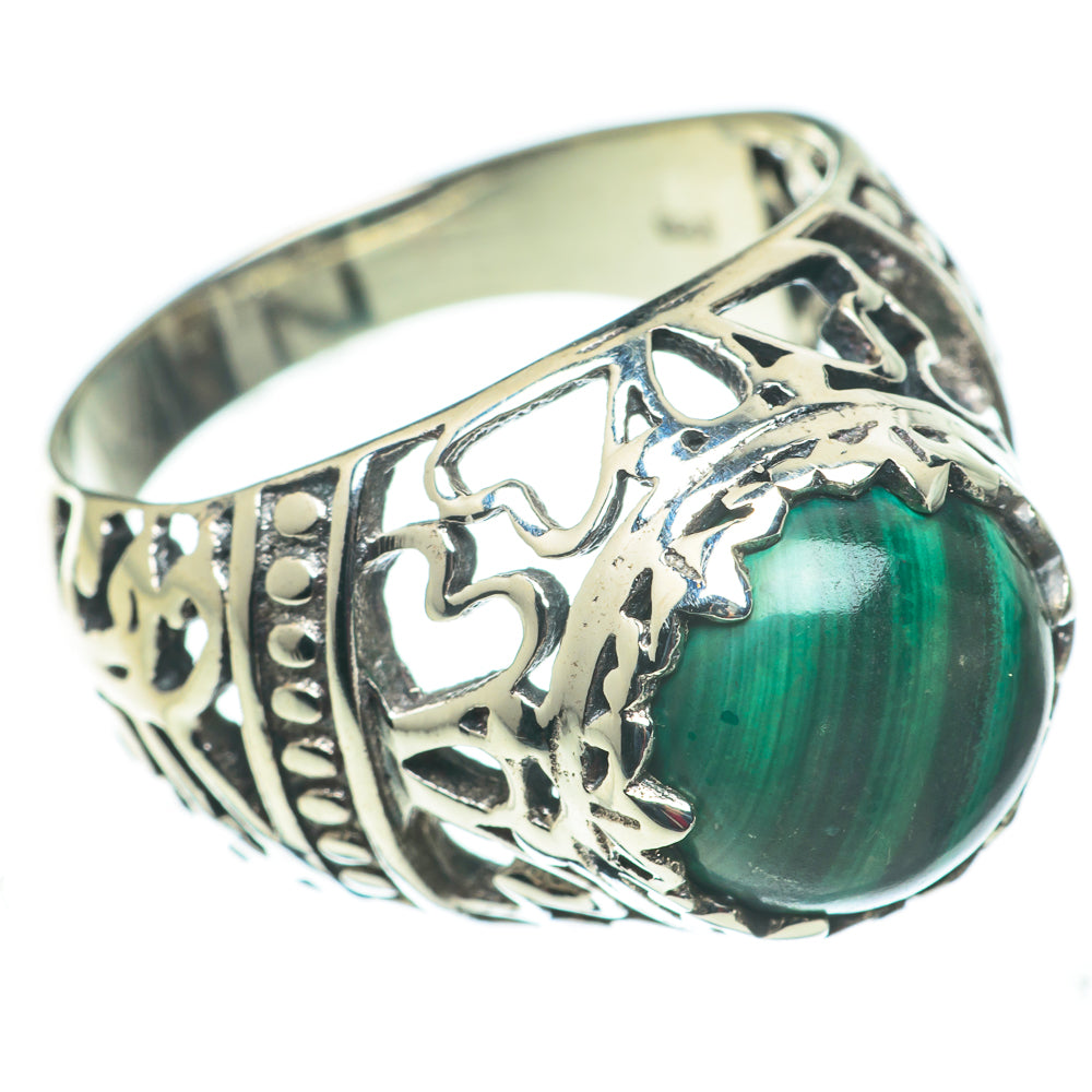 Malachite Rings handcrafted by Ana Silver Co - RING60269