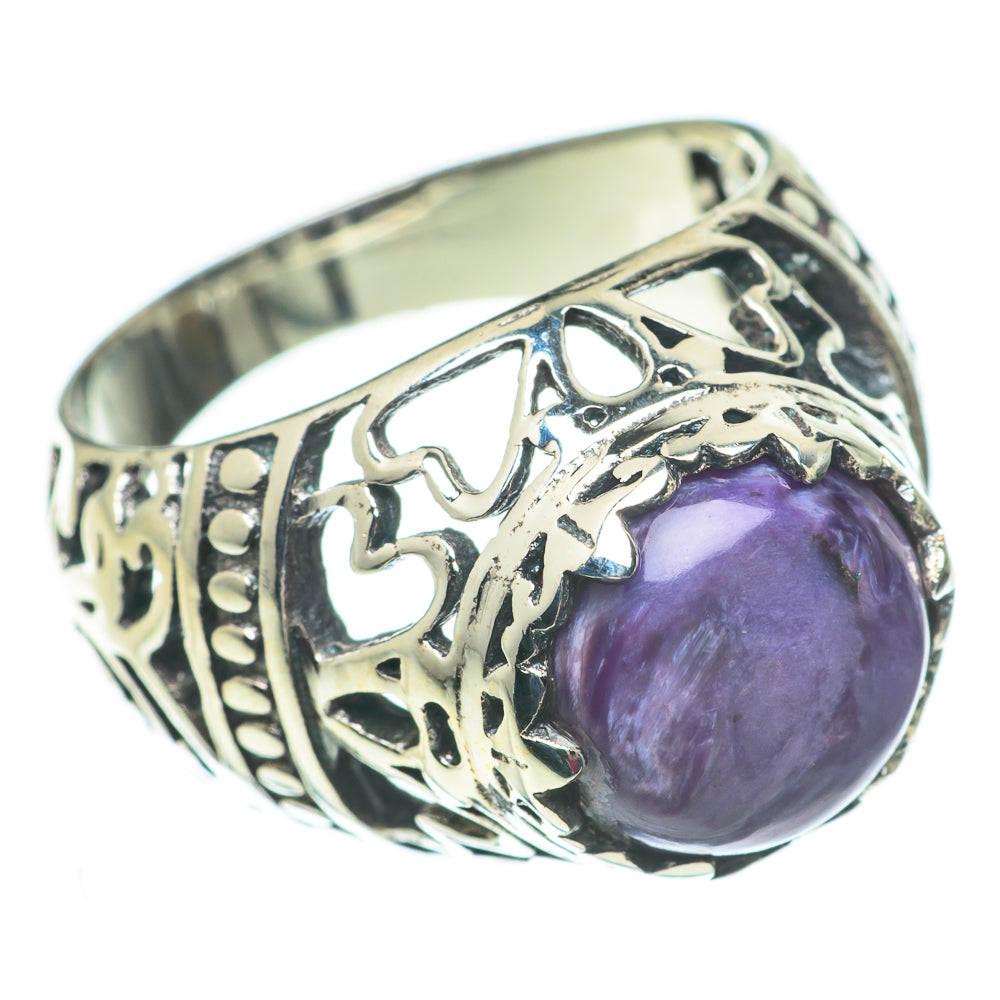 Charoite Rings handcrafted by Ana Silver Co - RING60283