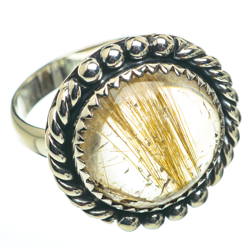 Rutilated Quartz Rings handcrafted by Ana Silver Co - RING60285