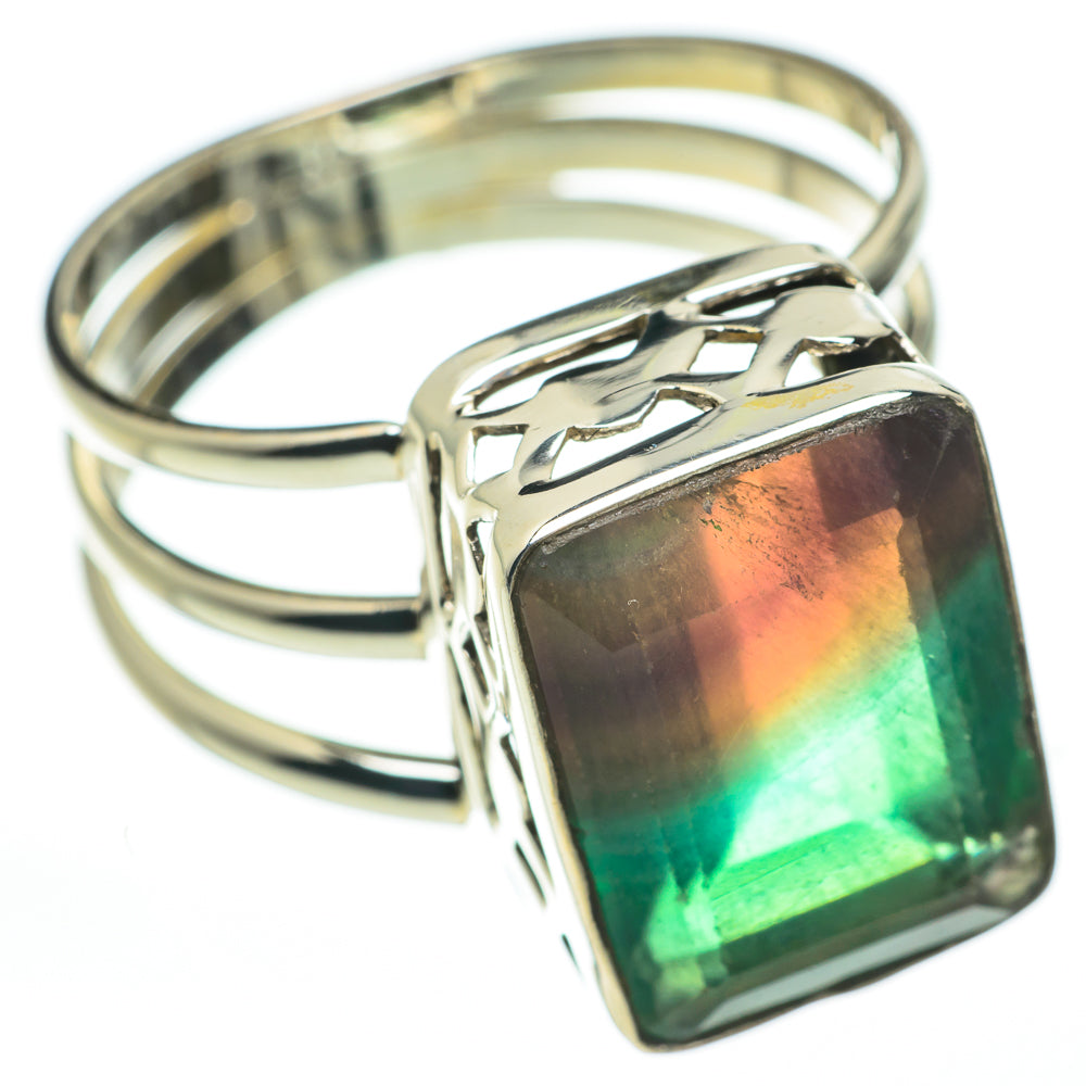 Green Fluorite Rings handcrafted by Ana Silver Co - RING60291