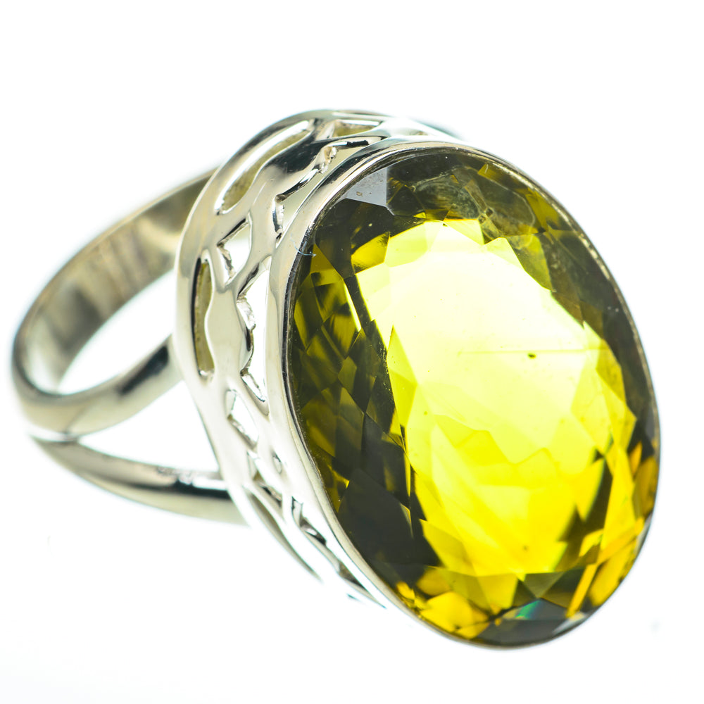 Olive Quartz Rings handcrafted by Ana Silver Co - RING60298