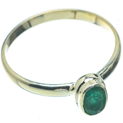 Zambian Emerald Rings handcrafted by Ana Silver Co - RING60306