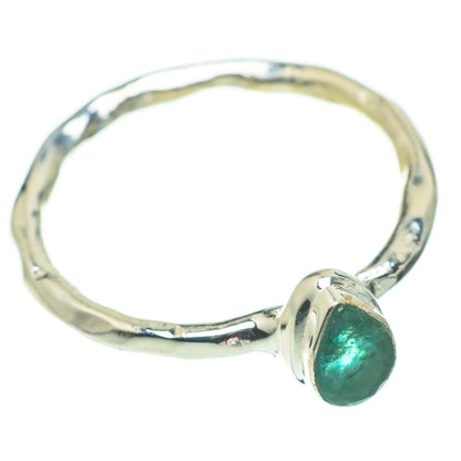 Zambian Emerald Rings handcrafted by Ana Silver Co - RING60309