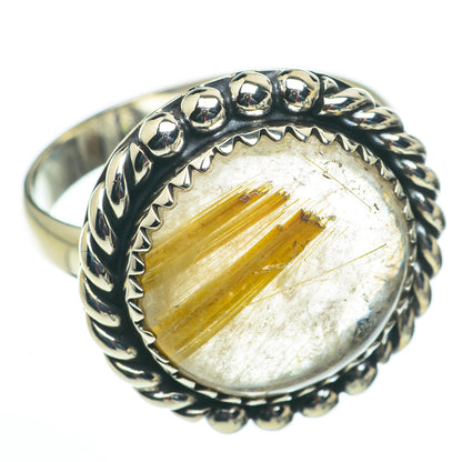 Rutilated Quartz Rings handcrafted by Ana Silver Co - RING60324