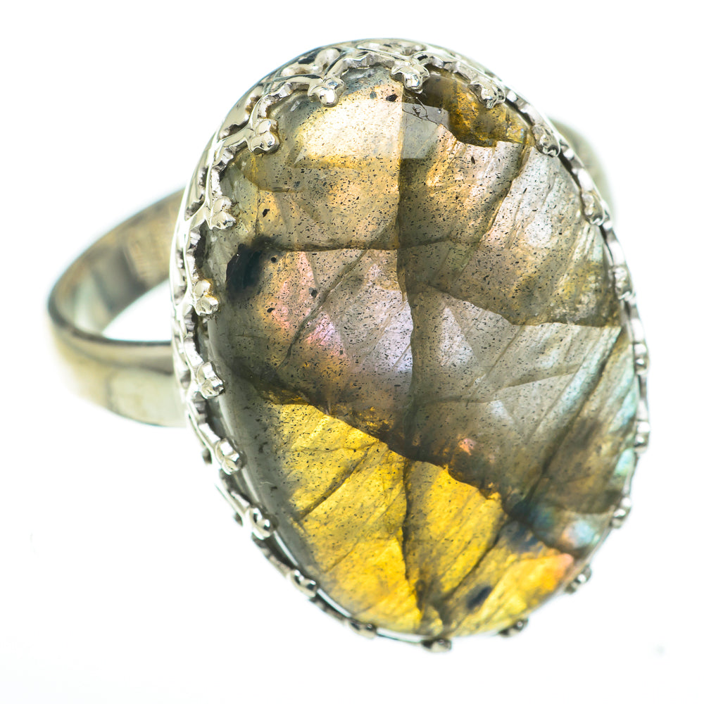Labradorite Rings handcrafted by Ana Silver Co - RING60329