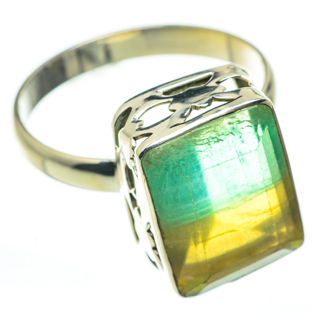 Green Fluorite Rings handcrafted by Ana Silver Co - RING60330