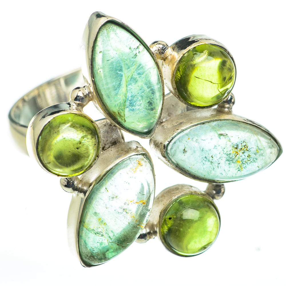 Green Fluorite Rings handcrafted by Ana Silver Co - RING60336
