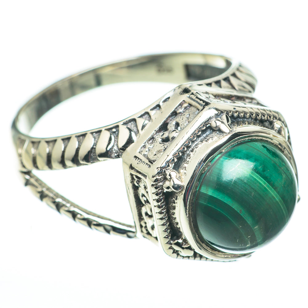 Malachite Rings handcrafted by Ana Silver Co - RING60342