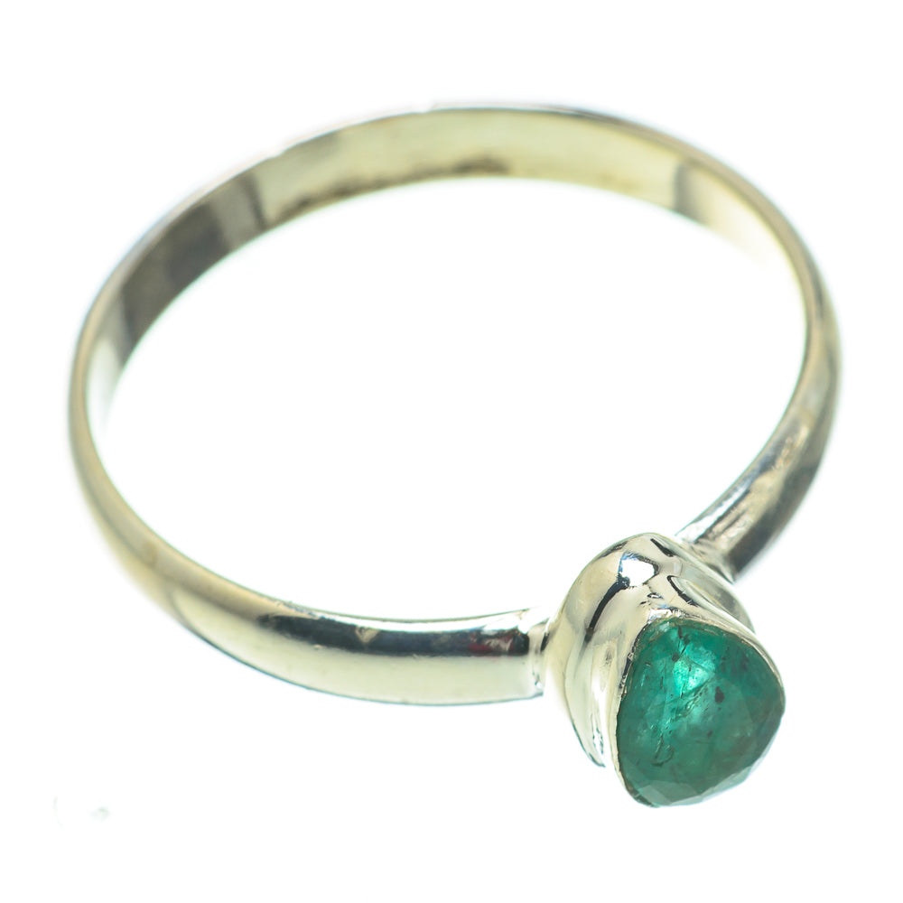 Zambian Emerald Rings handcrafted by Ana Silver Co - RING60343