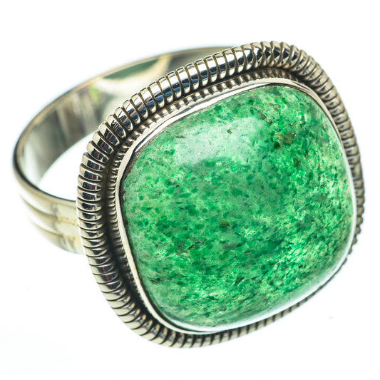Green Aventurine Rings handcrafted by Ana Silver Co - RING60345