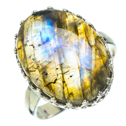 Labradorite Rings handcrafted by Ana Silver Co - RING60356