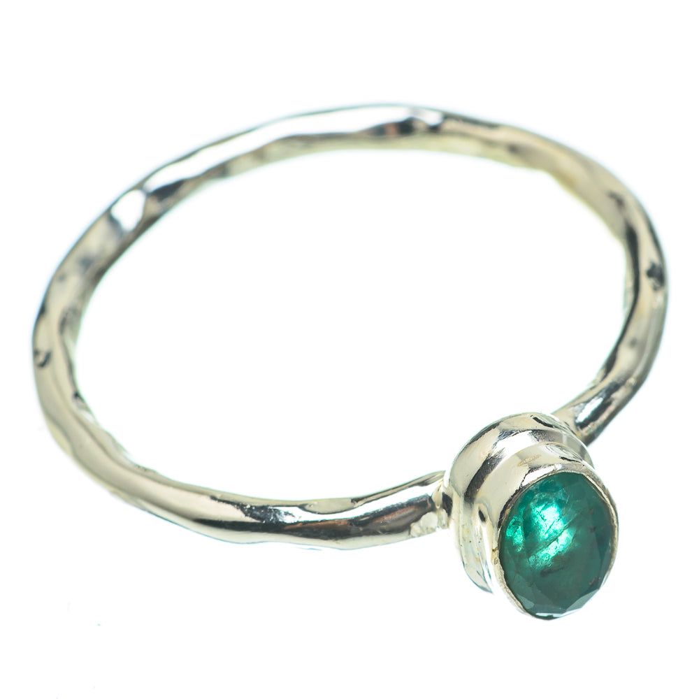 Zambian Emerald Rings handcrafted by Ana Silver Co - RING60361