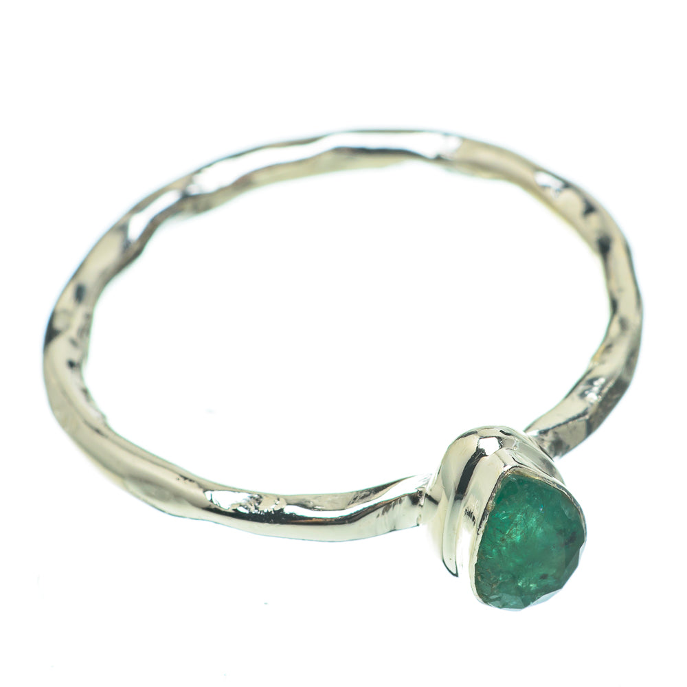 Zambian Emerald Rings handcrafted by Ana Silver Co - RING60364