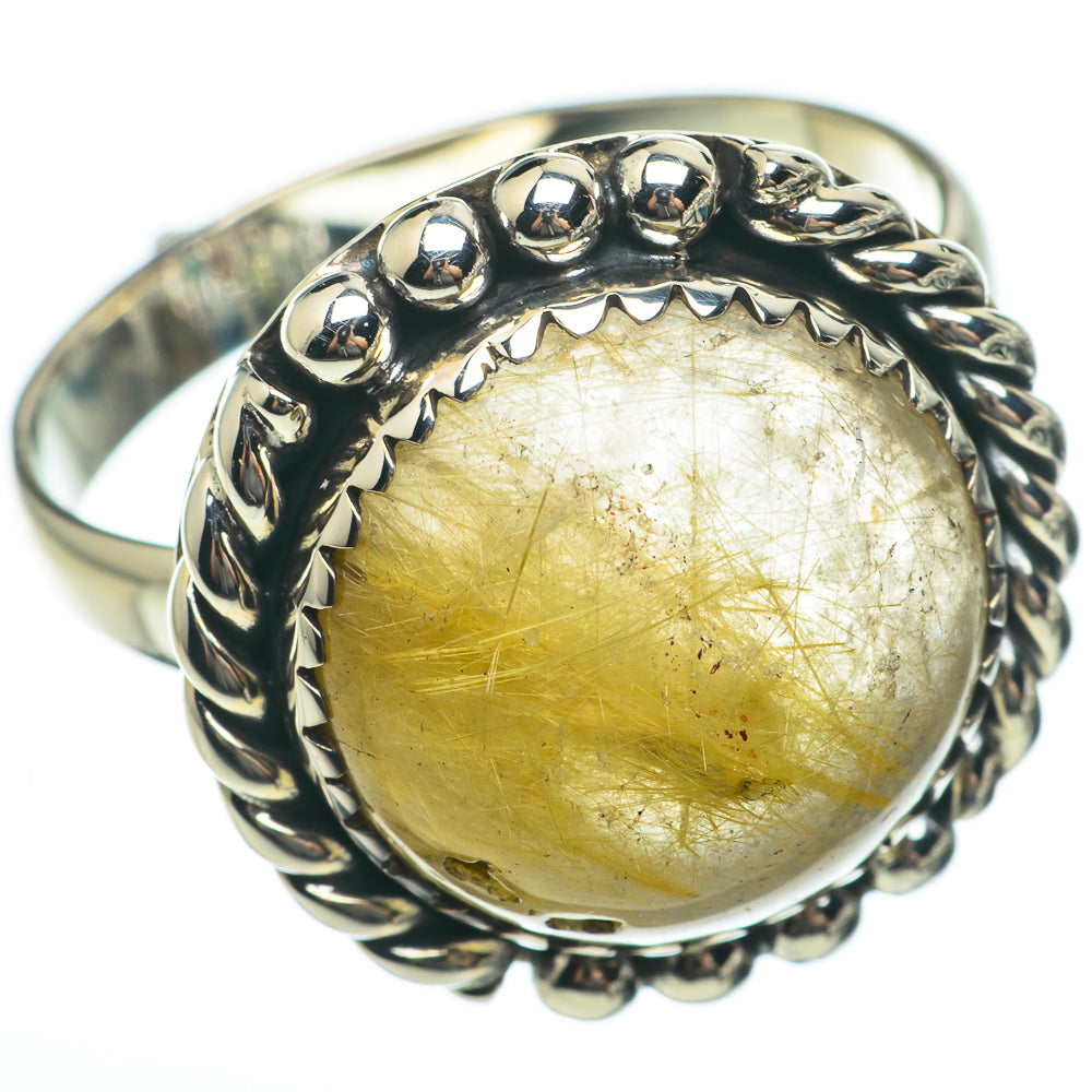 Rutilated Quartz Rings handcrafted by Ana Silver Co - RING60376