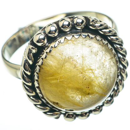 Rutilated Quartz Rings handcrafted by Ana Silver Co - RING60376