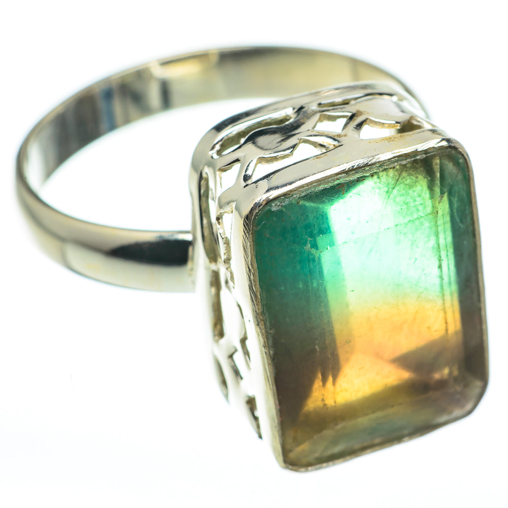 Green Fluorite Rings handcrafted by Ana Silver Co - RING60382