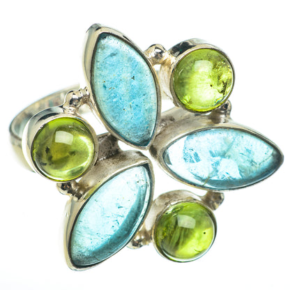 Blue Fluorite Rings handcrafted by Ana Silver Co - RING60389