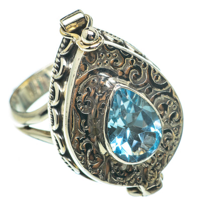 Blue Topaz Rings handcrafted by Ana Silver Co - RING60390
