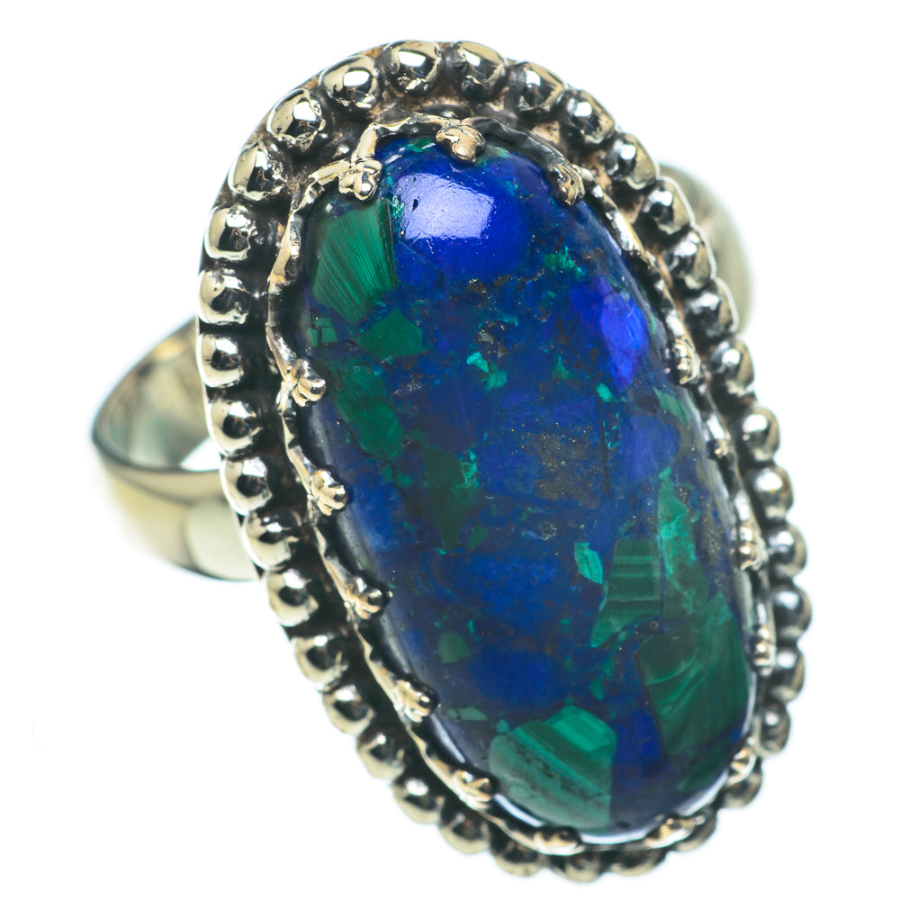 Malachite In Chrysocolla Rings handcrafted by Ana Silver Co - RING60411