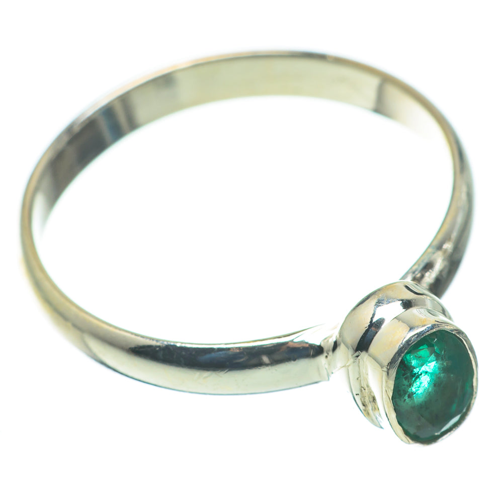 Zambian Emerald Rings handcrafted by Ana Silver Co - RING60421