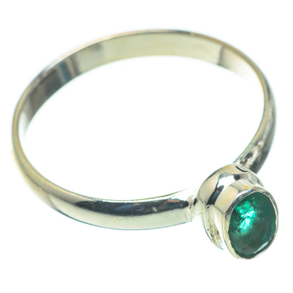Zambian Emerald Rings handcrafted by Ana Silver Co - RING60421