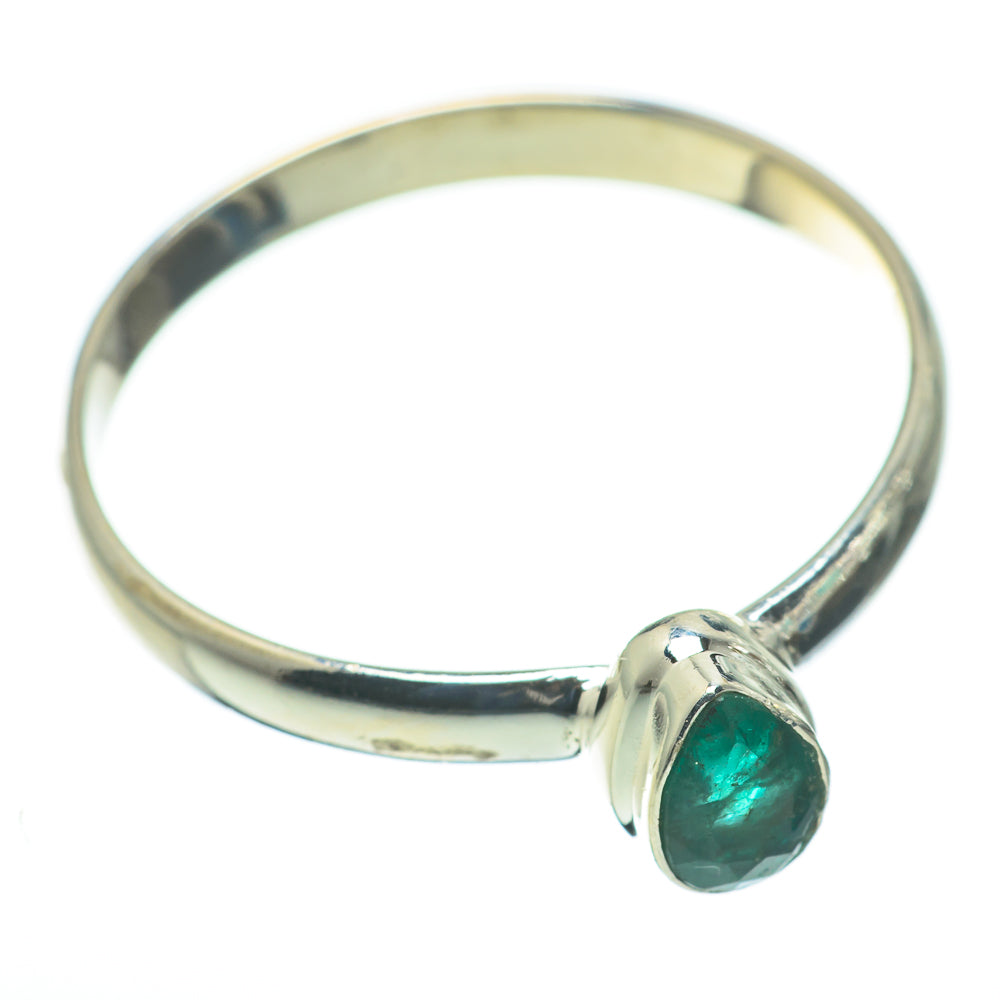 Zambian Emerald Rings handcrafted by Ana Silver Co - RING60424