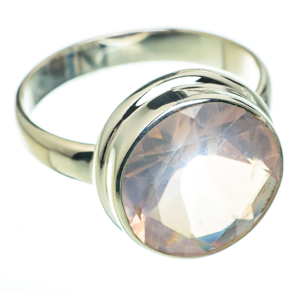 Rose Quartz Rings handcrafted by Ana Silver Co - RING60429