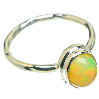 Ethiopian Opal Rings handcrafted by Ana Silver Co - RING60441